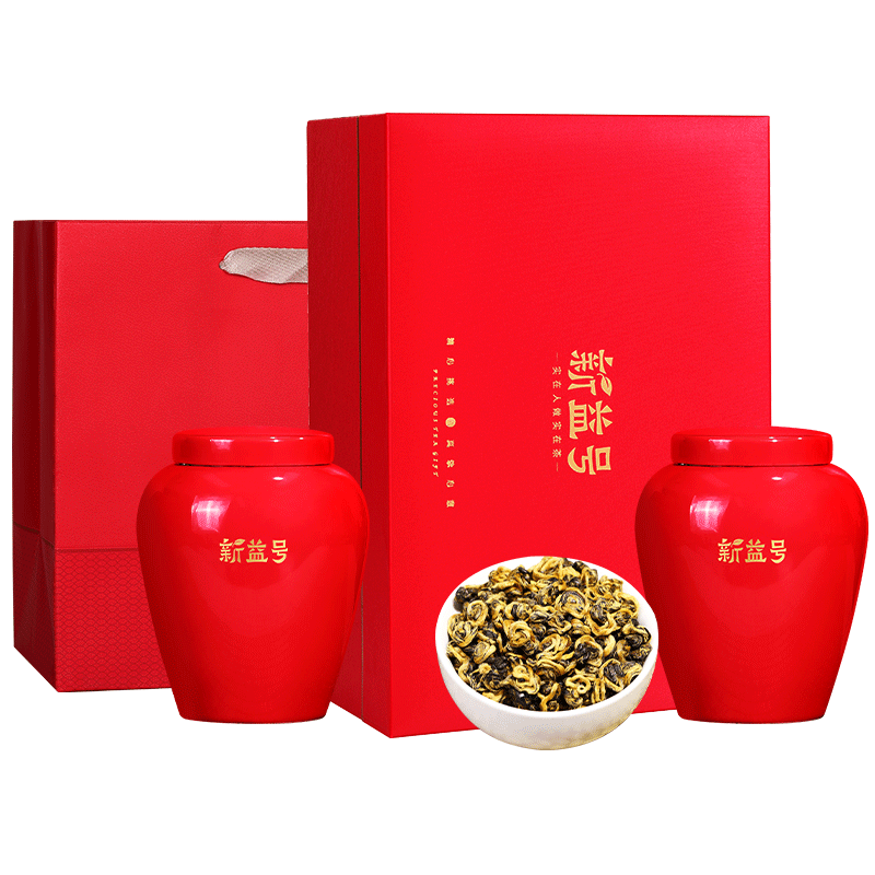 新益号特级茶叶红茶滇红金螺蜜香云南滇红茶古树红茶叶自己喝送礼口粮茶 500g【古树蜜香金螺】国风礼盒