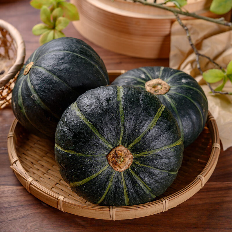 正宗贝贝南瓜板栗香小南瓜 新鲜蔬菜粉糯香甜小南瓜 贝贝南瓜9斤装