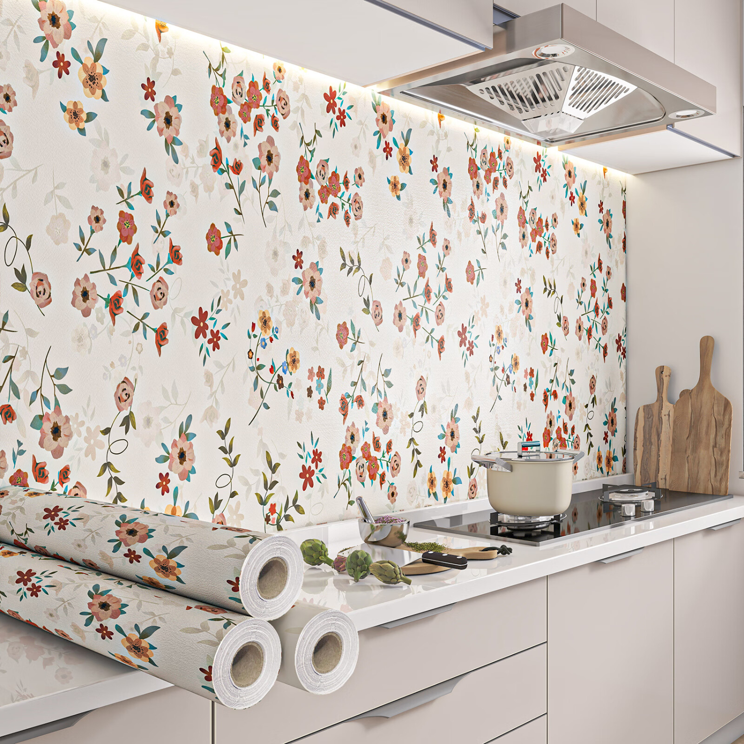 臻玥加厚厨房防油贴纸墙壁墙纸自粘防水防潮墙面装饰灶台可擦洗耐高温