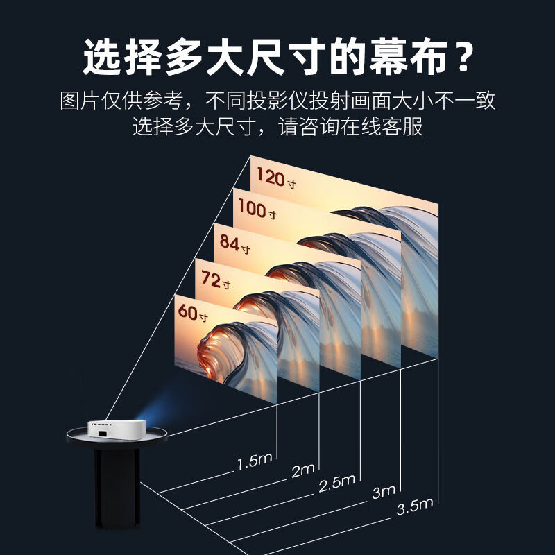 菲斯布 画框幕布高清抗光投影幕布投影仪家用客厅卧室贴墙壁挂幕家庭影院背景墙投影仪投屏幕3D电视幕布 抗光金属银【增益3.5】大多数选择 100吋16:9窄边一体画框幕（直接上墙)
