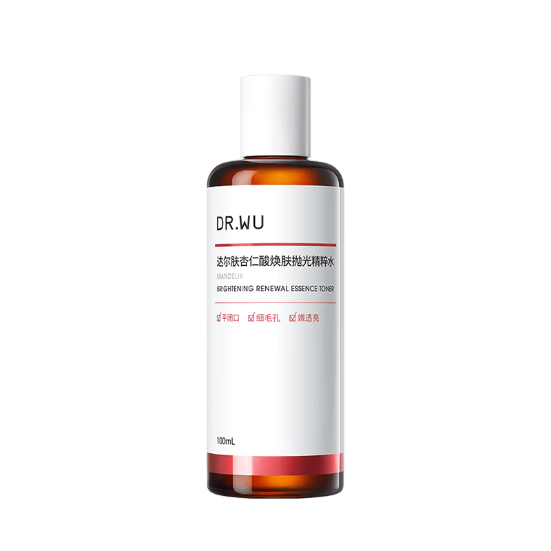 达尔肤（DR.WU）杏仁酸抛光水焕肤精粹爽肤水去角质提亮补水保湿100ml520礼物
