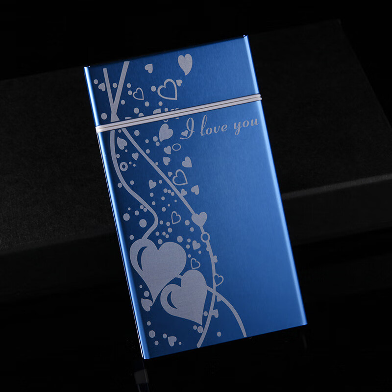 加长版女士细烟盒20支装超薄创意细支烟盒香菸盒子自动弹盖 乳白色