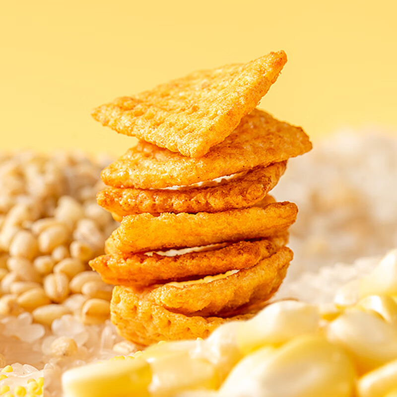 【5.9包邮】米多奇(MIDUOQI)粗粮锅巴 花椒+香辣+烧烤10包450g 【5.9包邮】米多奇(MIDUOQI)粗粮锅巴 花椒+香辣+烧烤10包450g