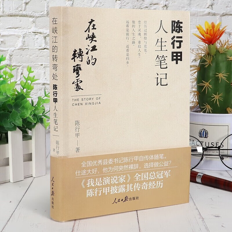 人民日报出版社 人物传记自传体随笔网红书记陈行甲县委书记辞