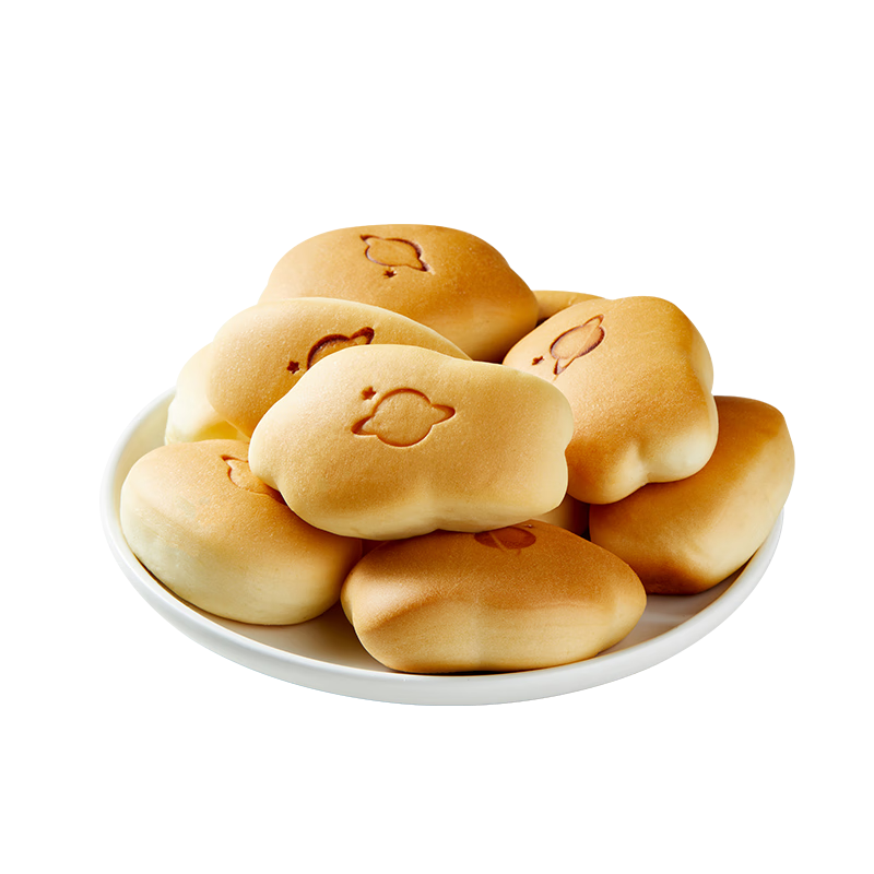星圃A2小面包儿童早餐零食A2纯牛奶和面小馒头宝宝零食 原味小面包*1箱（14枚）