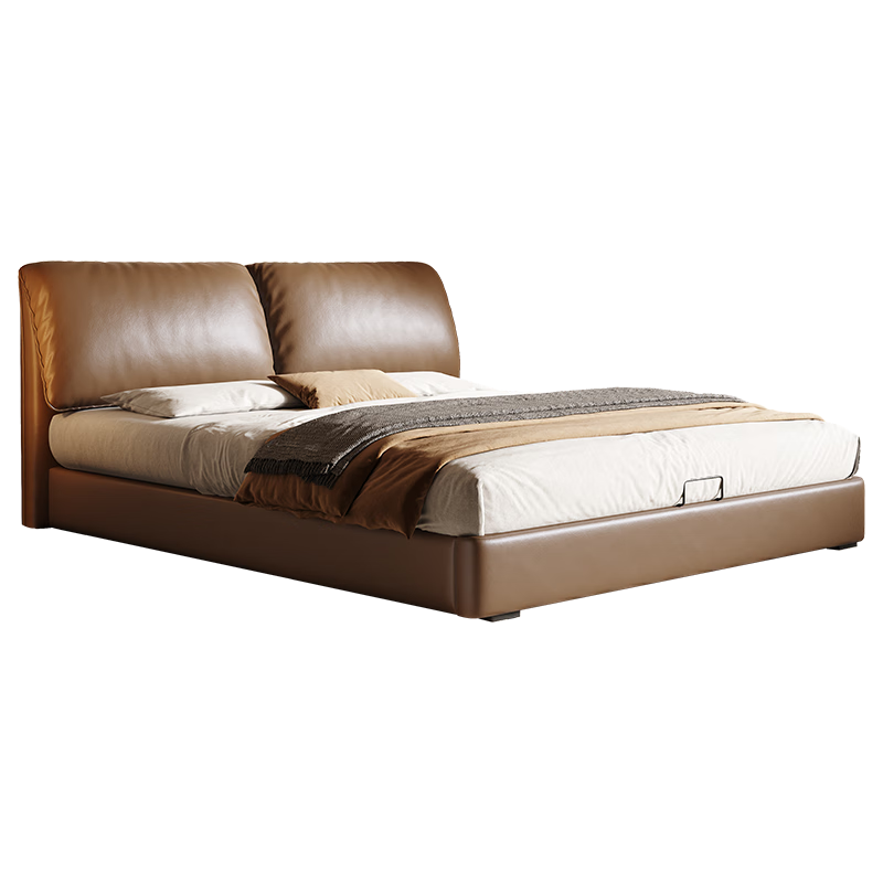 ���ڲ��������׶���Ƥ����������������ͷ��ţƤ��˫��1.8�׻鴲���ԼҾ� �����+15cm�ŹǼܣ���̬��Ƥ�� 1.8�׵���(��Ѽ�����