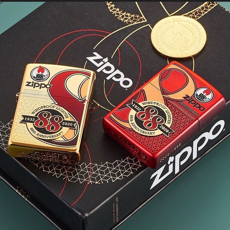 zippo edgezippo打火机之宝美版88周年纪念款限量1888套收藏对机煤油