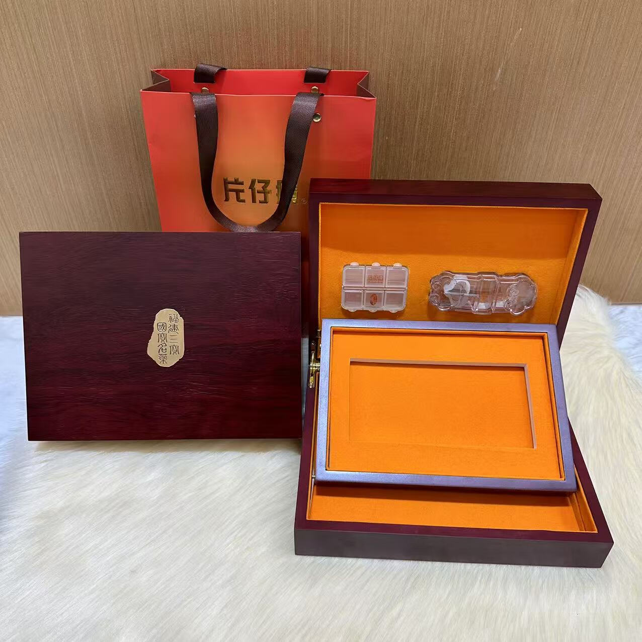 漳州礼品盒片仔癀木盒空礼盒十粒包装盒原装六粒分装盒子福建三宝