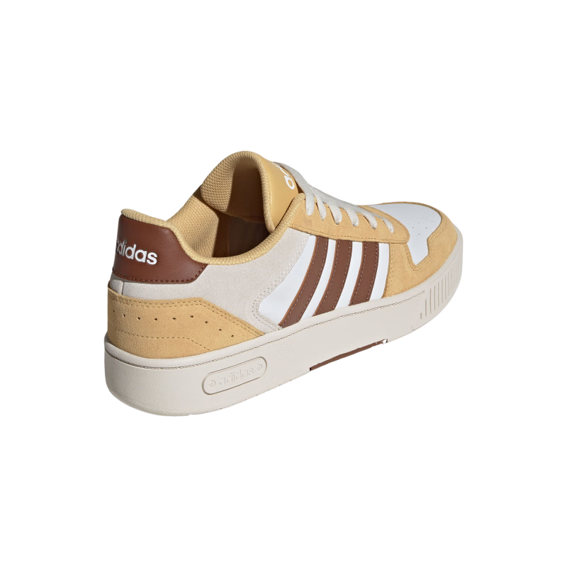 adidas「小锯齿」D-PAD CLASSIC美高风篮球风板鞋男女阿迪达斯 晶白/棕色/砂黄   39  