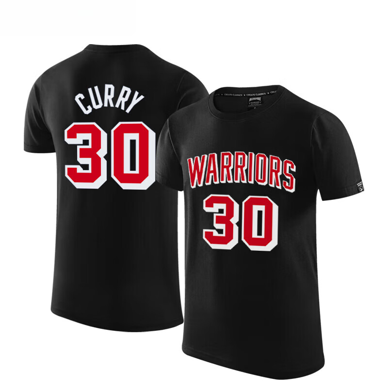 supnba21库里75周年复古球衣t恤男城市版30号篮球运动风半袖宽松棉