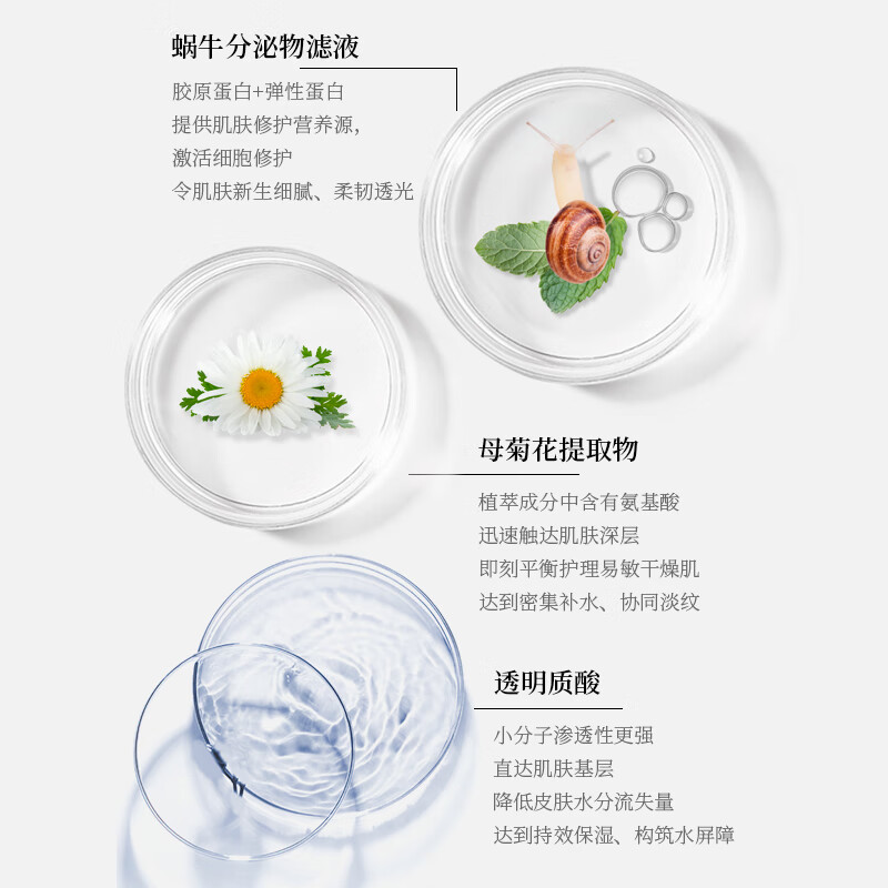 金韵娇儿蜗牛原液 紧致抗皱保湿水乳精华补水套装护肤孕妈妈可用生日礼物 弹润水100ml