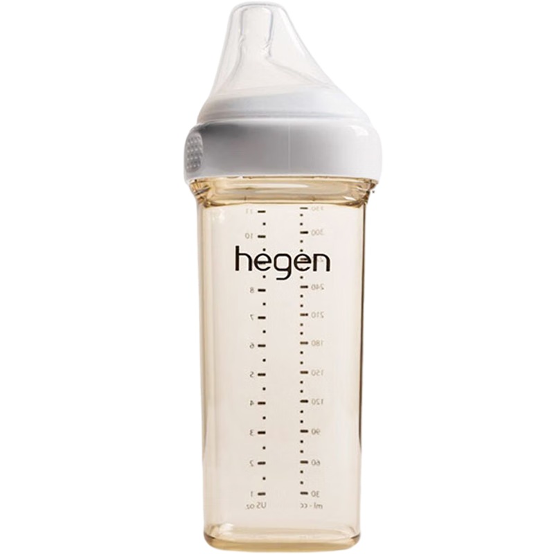 HEGEN海格恩奶瓶6个月PPSU防胀气防呛仿母乳原装进口330ml新生儿6个月+ 268元