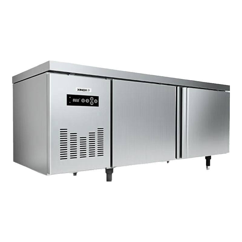 星星（XINGX）操作台冰柜风冷无霜冷藏冷冻工作台商用不锈钢平冷厨房保鲜卧式冰箱冰柜后厨工作台 1.5x0.6x0.8冷藏风冷无霜TC-246FA