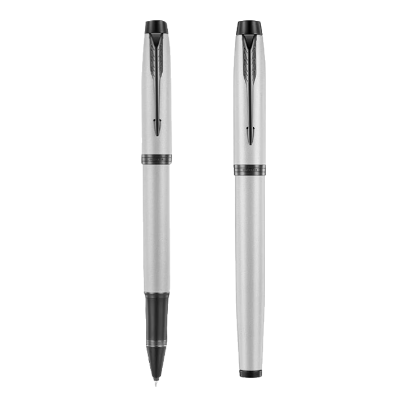 派克（PARKER）【可AI定制賀卡】簽字筆 圓珠筆 商務(wù)送禮 男女生日禮品 練字 IM內(nèi)斂之灰寶珠筆
