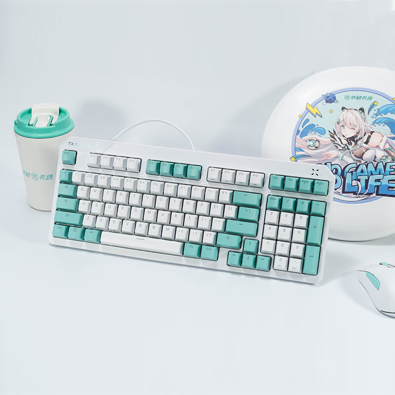 华硕天选游戏键盘 TX98 上市:IP57 防水防尘、RGB 光学机械轴,499 元