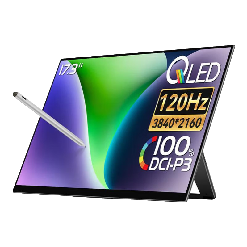EHOMEWEIЯʽʾ Qled 4KʴԱʼǱMacbookֻPs5Ӱ칫Ϸ羺չ˫ 17.3Ӣ 4K120Hz ʴD4 Pro2999Ԫȯ