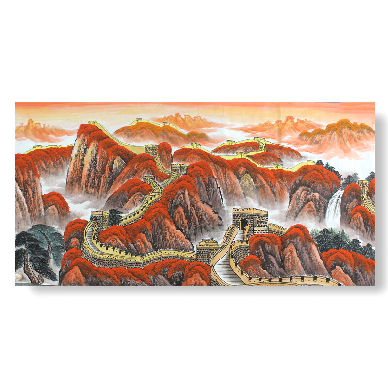 莫远峰 万里长城 山水画纯手绘宣纸画芯 水墨原作