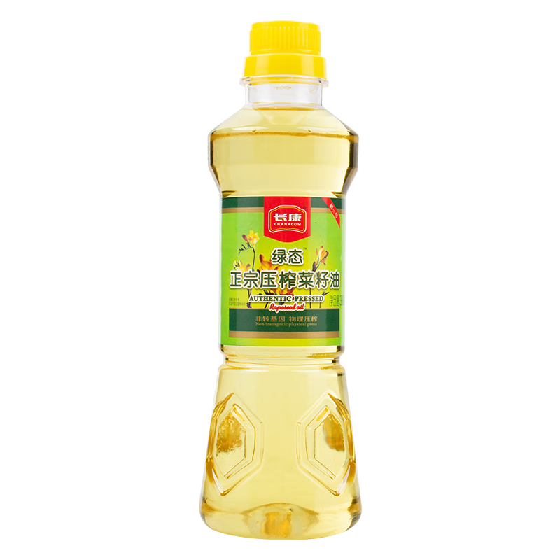 长康 绿态纯正菜籽油  食用油非转基因 物理压榨正宗 炒菜家用植物油 正宗菜籽油380ml