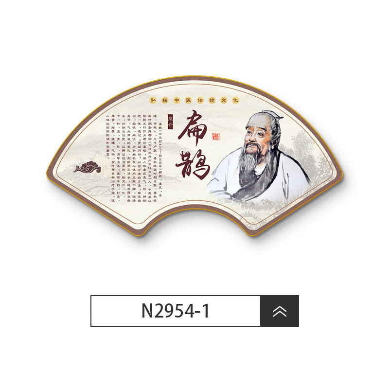 妙普乐十大名医挂画 十大名医挂画养生理疗馆华佗扁鹊海报壁画中医