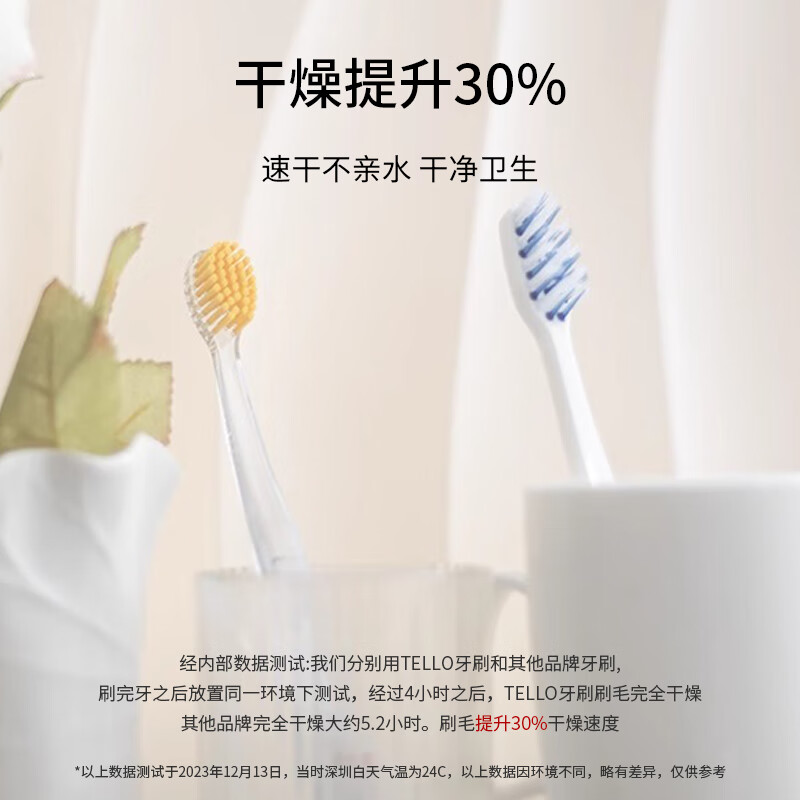 TELLO瑞士进口泰尔乐正畸牙刷矫正牙齿牙套专用u型凹槽儿童青少年成人 黄色 1支装