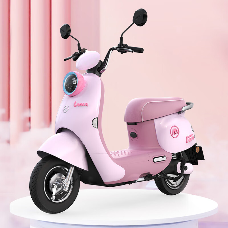 爱玛(aima)露娜2024版长续航电动车踏板女士时尚成人代步智能电动摩托