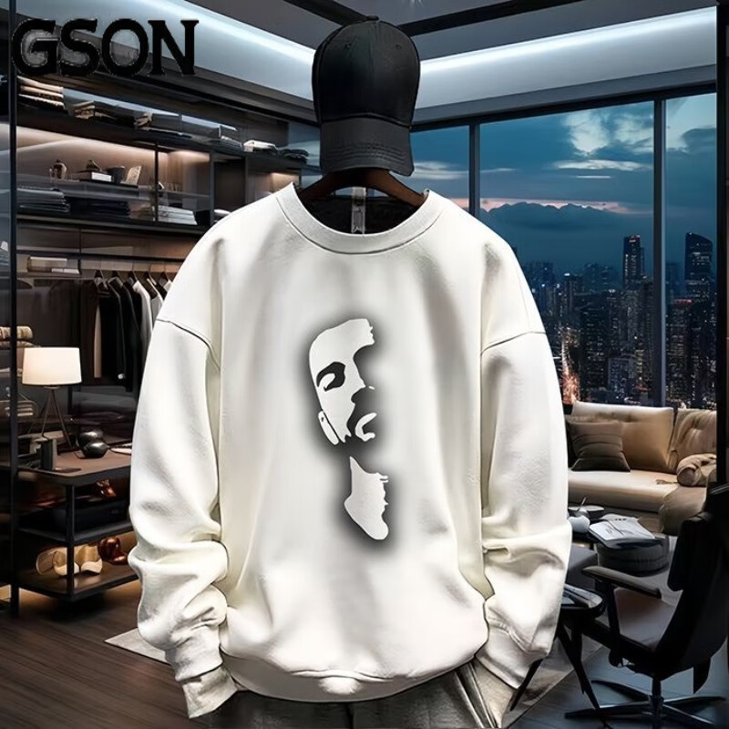 gson森马旗下卫衣男春秋款长袖t恤圆领潮牌套装运动logo款青少年衣服