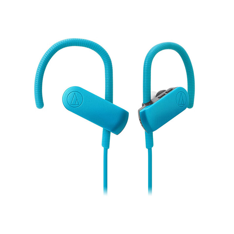 铁三角（Audio-technica）SPORT50BT 颈挂式入耳蓝牙耳机 无线耳机 运动跑步防水音乐手机电脑耳麦 BL 蓝色