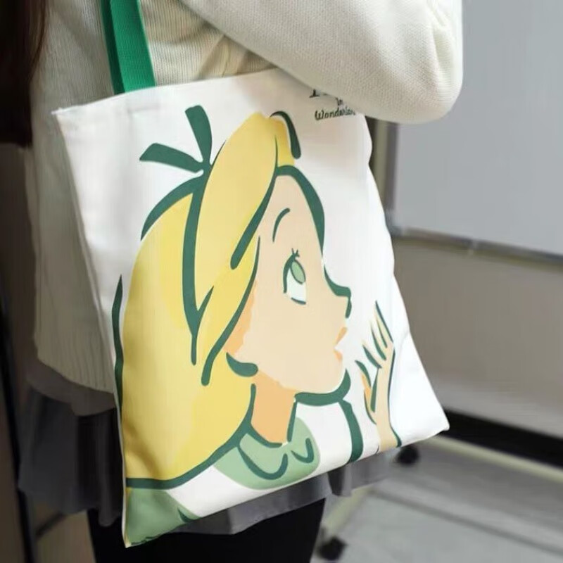 酷奇袋鼠帆布包女托特包百搭大容量学生上课包购物袋文艺清新手提袋