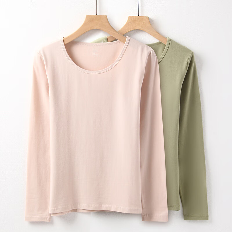 如恋新疆棉女士保暖上衣纯色修身打底秋衣圆领内搭薄款打底衫单件内衣 奶白色 3XL 如恋新疆棉女士保暖上衣纯色修身打底秋衣圆领内搭薄款打底衫单件内衣 奶白色 3XL