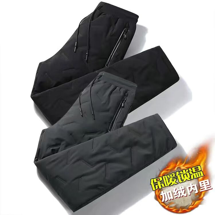 铭汇通哈尔滨旅游保暖装备羽绒裤东北棉裤男零下50度冬季男 黑色灰色