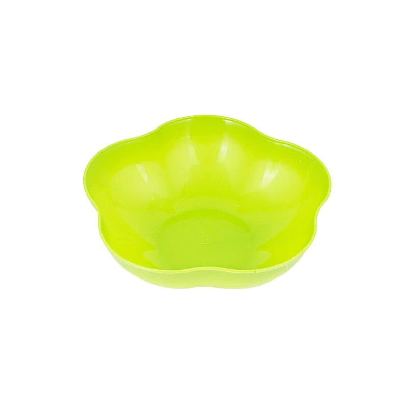 番易 沥水篮子空淘菜盆洗水果蔬菜用家用厨房筐镂双层洗菜盆塑料 梅花形绿色 3个