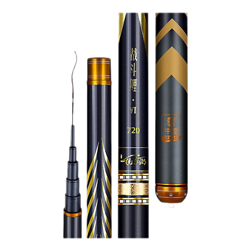 中逵戰(zhàn)斗鯉6代輕量大綜合竿7.2米鰱鳙翹嘴釣魚竿28調(diào)超輕硬黑坑臺釣竿 5.7m 【輕量大綜合 25斤內(nèi)適用】