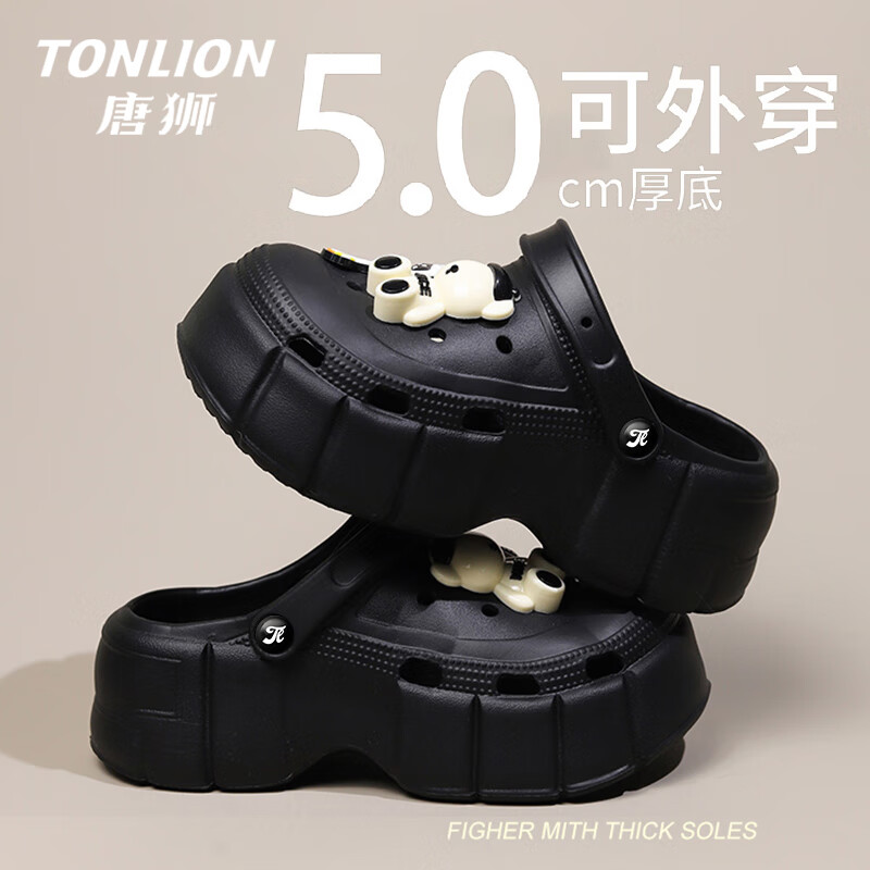 ���ڲ�������ʨ����ЬŮ2024�ļ��¿�����ʱ������ɳ̲��ͷ��Ь��������⴩��Ь ��ɫTSNG20241900 40