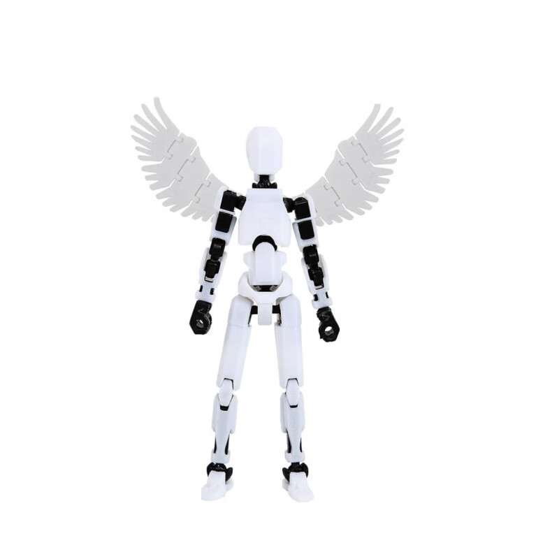 关节可动手办3d打印机械人解压模型 【双翼-白色】2只翅膀 扩展配件