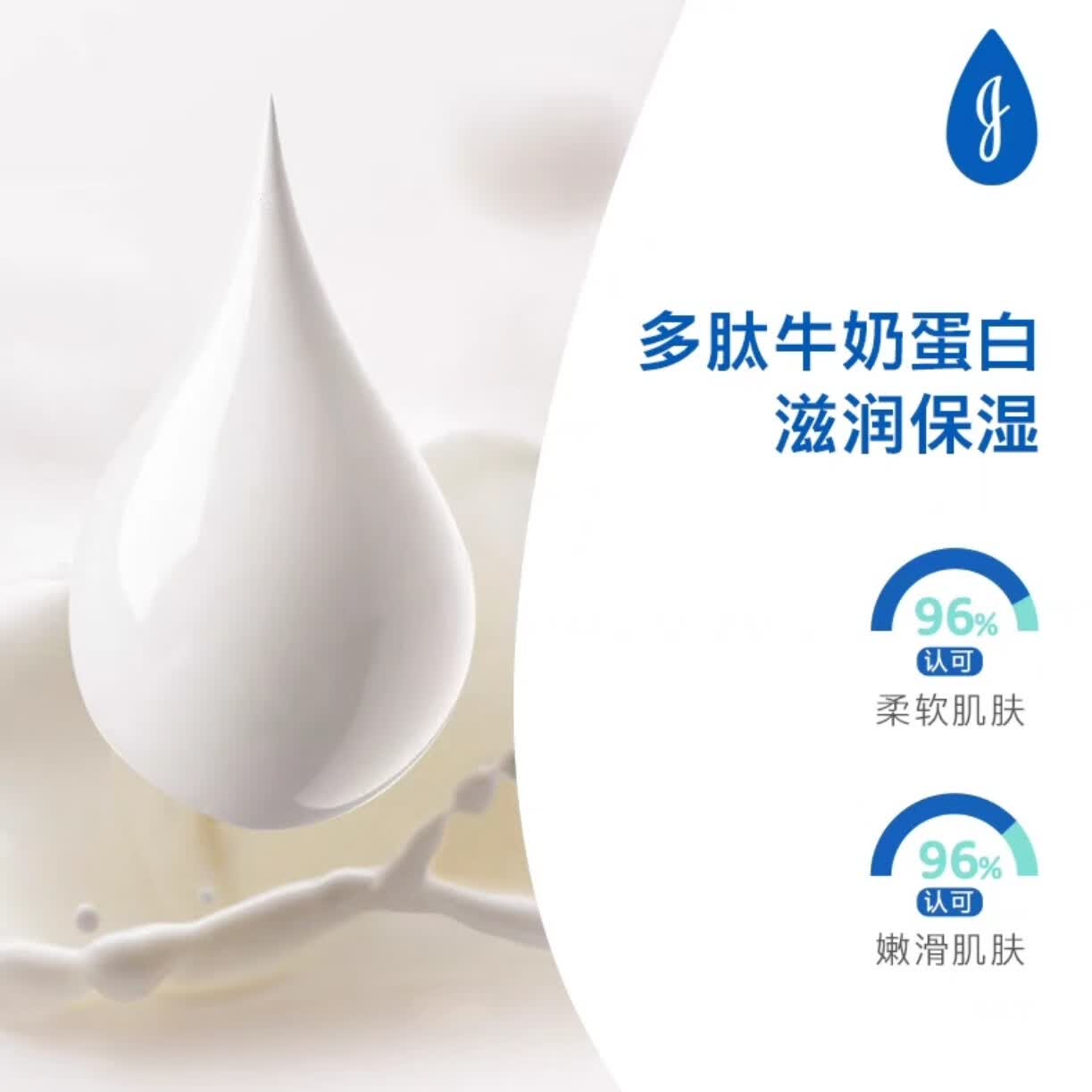 强生强生婴儿牛奶润肤露500ml婴儿宝宝面霜保湿润肤乳润肤露身体乳 一瓶正装500g（包装随机）