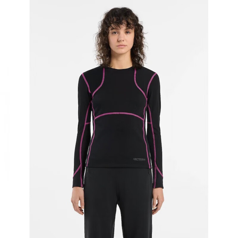 始祖鸟（ARC’TERYX）ARCTERYX始祖鸟SystemA ALESA女士长袖T恤加拿大直邮七夕情人节礼物 黑色 XS