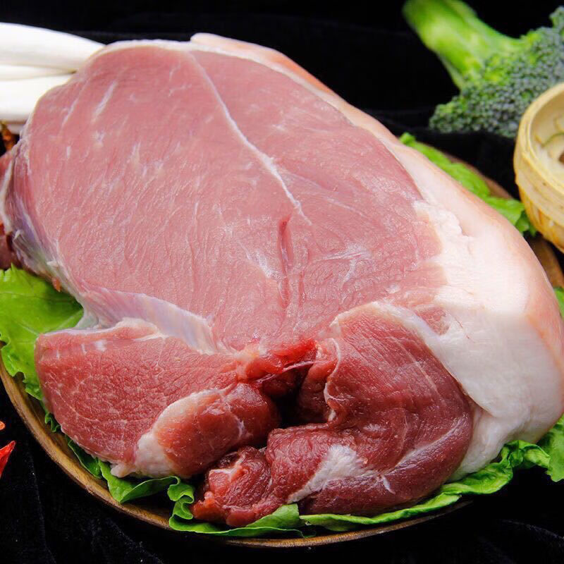 十斤猪后腿肉生鲜现杀土猪肉后腿去皮带骨后腿肉10斤 腾旺纳跃 去皮