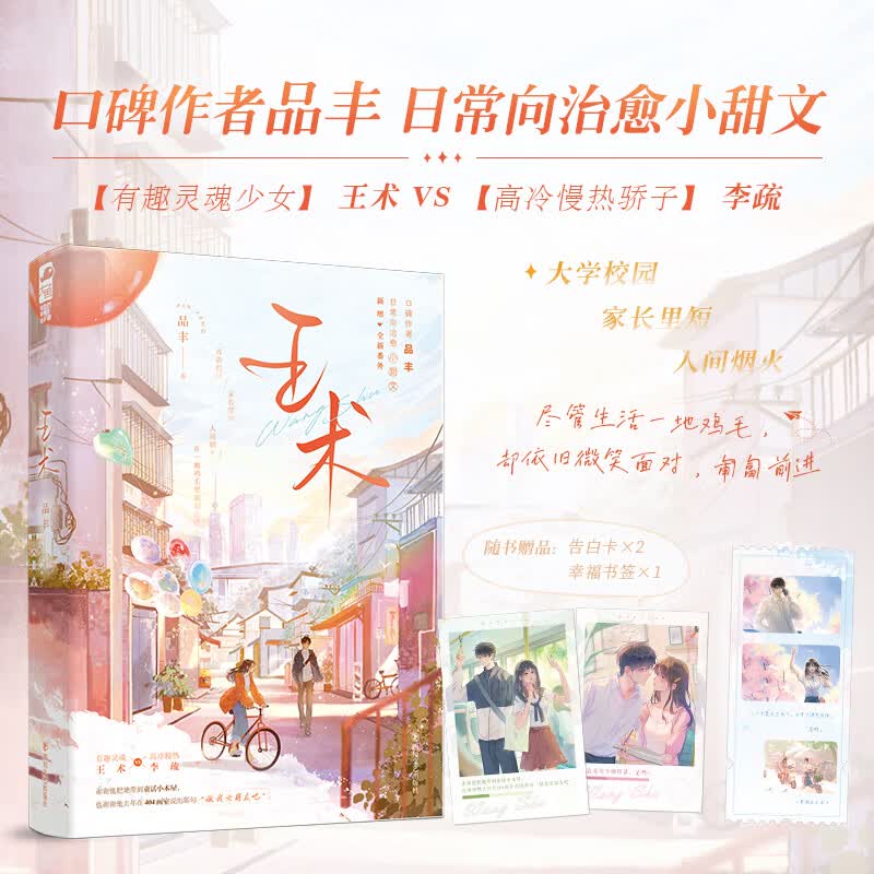 王术 全1册完结+番外 品丰著都市言情小说实体书现代校园小甜文青春文学现言畅销书 默认规格