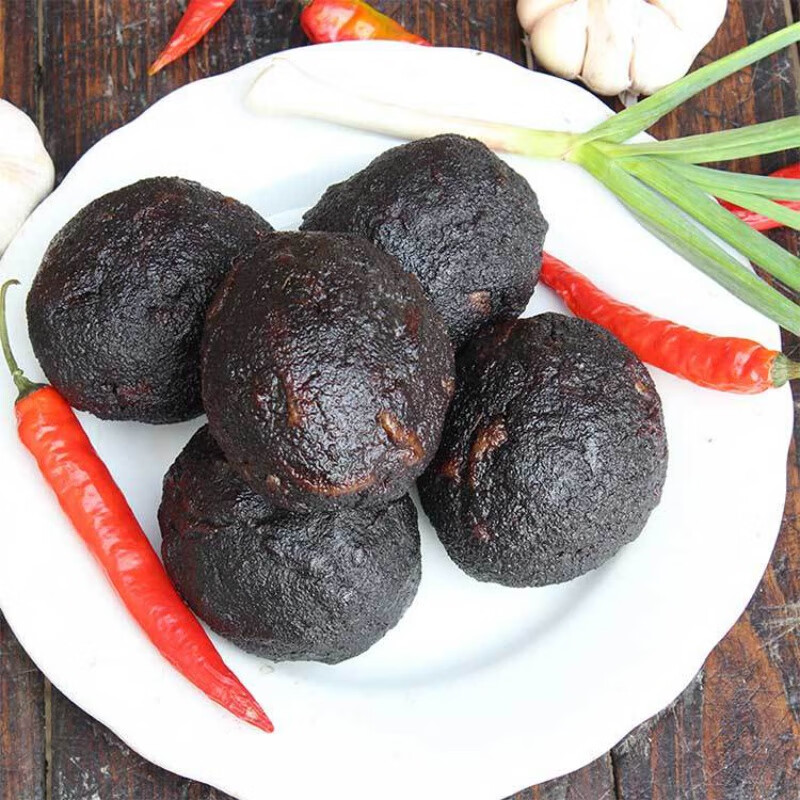 mpdq猪血丸子湖南特产农家柴火邵阳手工腊豆腐隆回血粑圆子贵州血豆腐