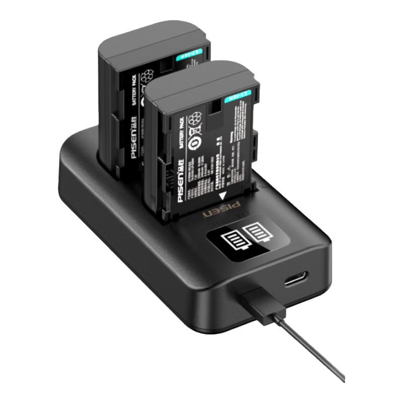 品胜（PISEN）LP-E6NH佳能相机电池 适用EOS R5 R6 R7 5D4 5D3 6D2 90D 80D 70D 60D R62单反数码相机电池套装