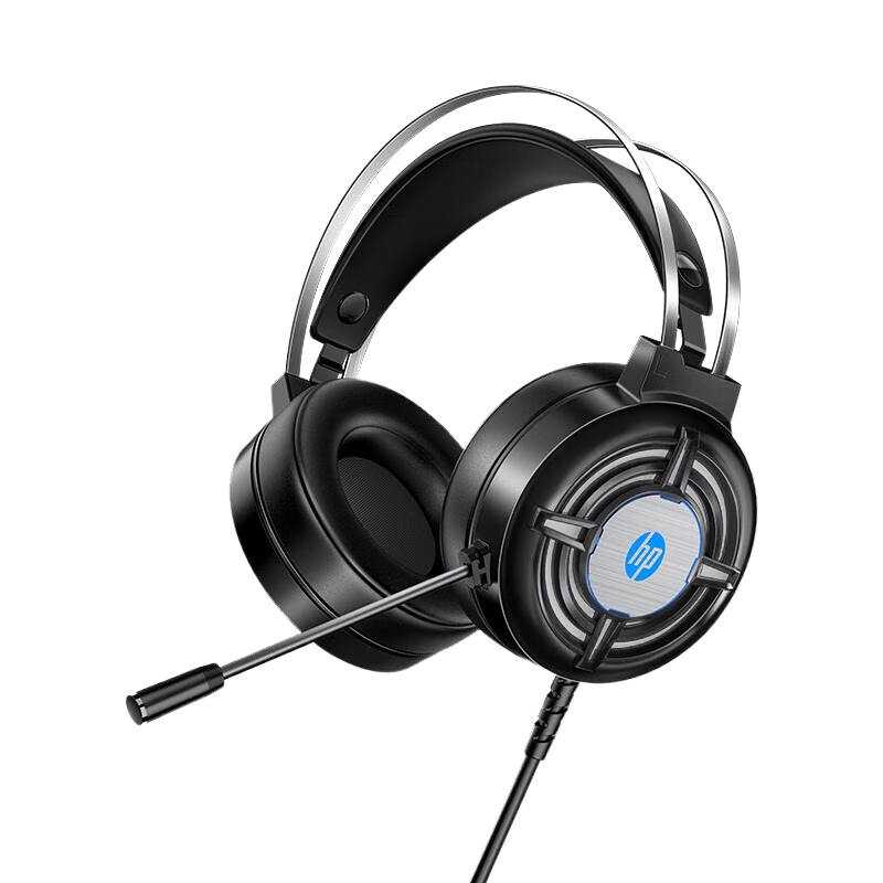 HP 惠普 电竞游戏电脑耳机头戴式 电竞耳麦有线耳机佩戴舒适
