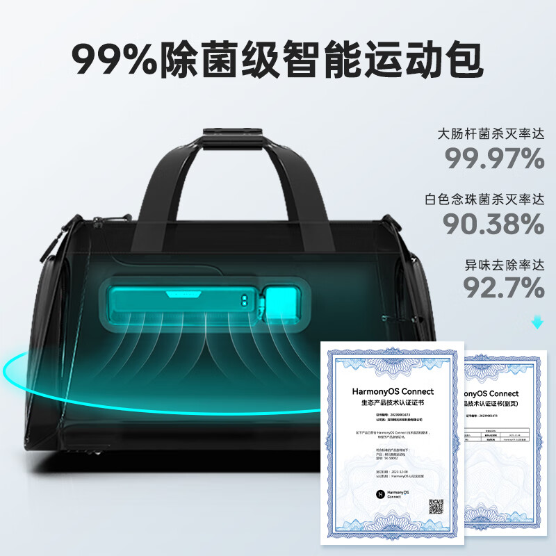 根元（ROOTSENSE）智能运动包干湿分离独立鞋仓健身旅行斜挎手提包礼盒生日礼物男 智能运动包 碳黑色 21L