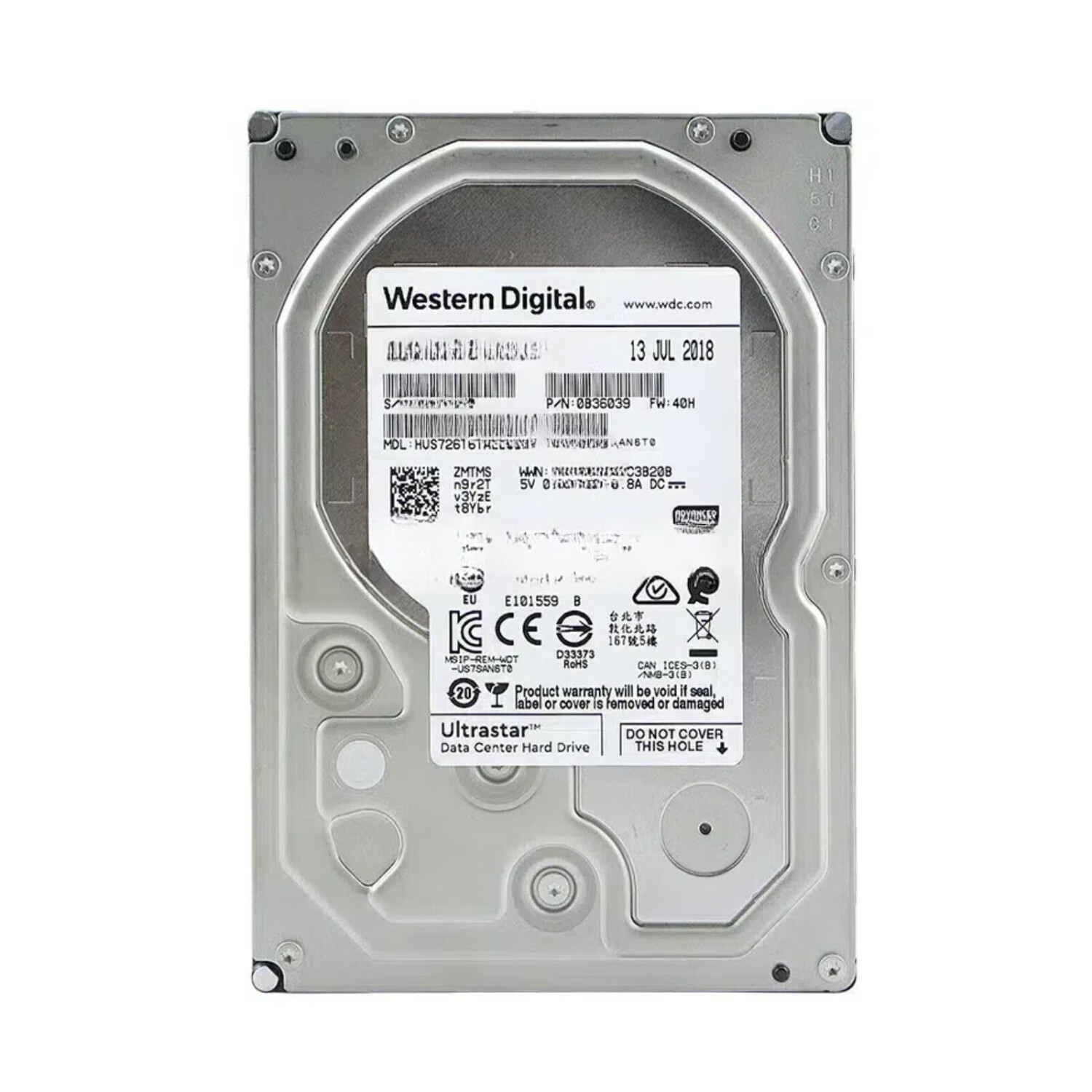 西数西部数据（WD）企业级硬盘 Ultrastar DC HC300 HC500系列HDD 8TB SATA企业级HC320