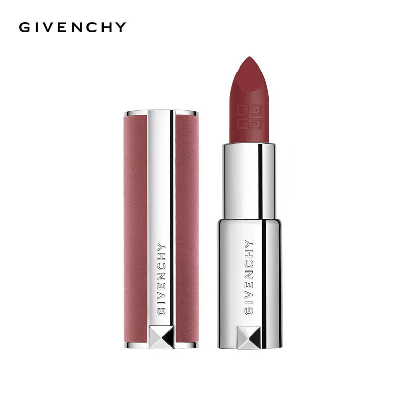 jd 纪梵希高定香榭粉丝绒唇膏n27雪柿红 3.4g