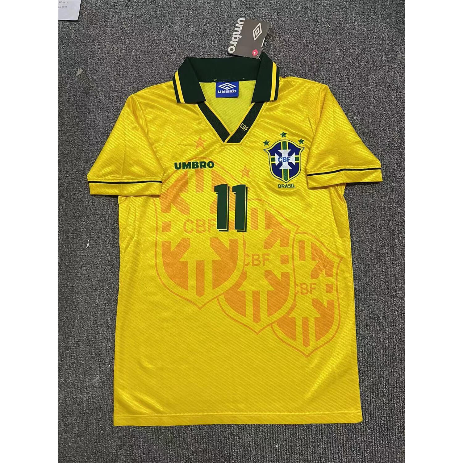 球衣世界杯主场11号罗马里奥短袖经典复古足球服 主场 没有号码臂章 s