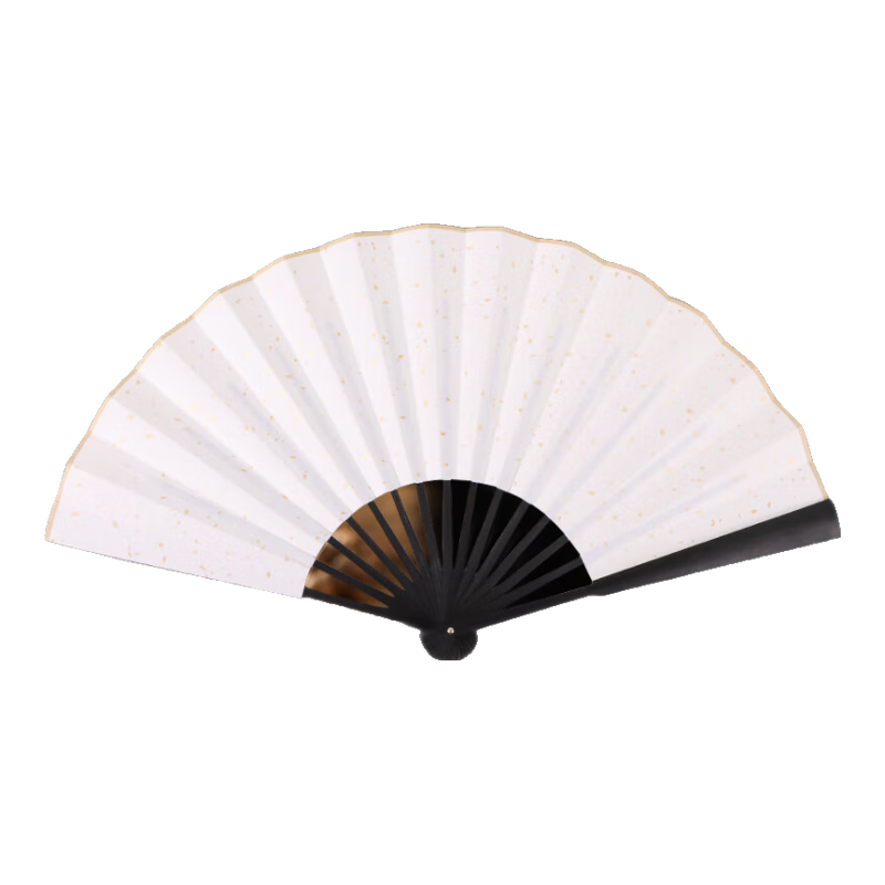 TaTanice 扇子折扇 中國風(fēng)古典手工男扇女扇宣紙復(fù)古竹扇 生日禮物 10寸灑金