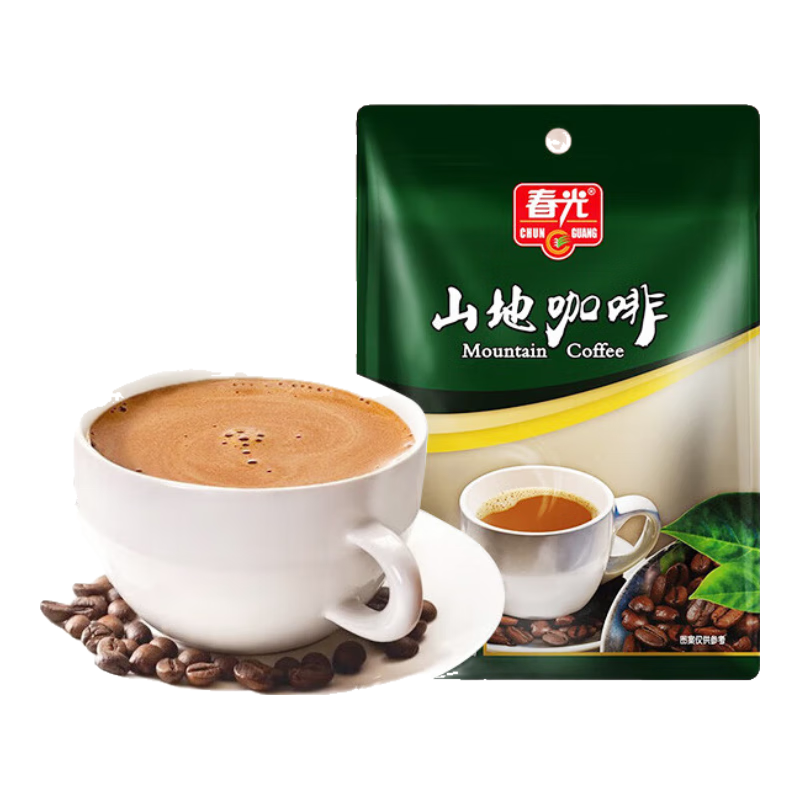 春光海南特產(chǎn) 山地咖啡340g 速溶咖啡粉 沖調飲品 獨立小包裝