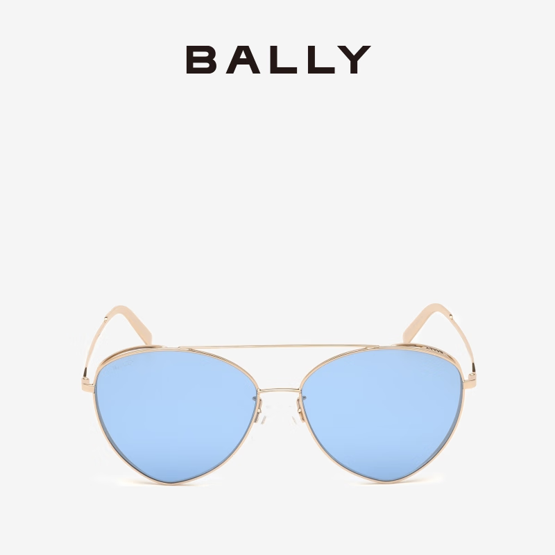 BALLY/巴利【赠品】GWP蓝色镜片闪亮金色金属太阳镜 6227898 蓝色 均码