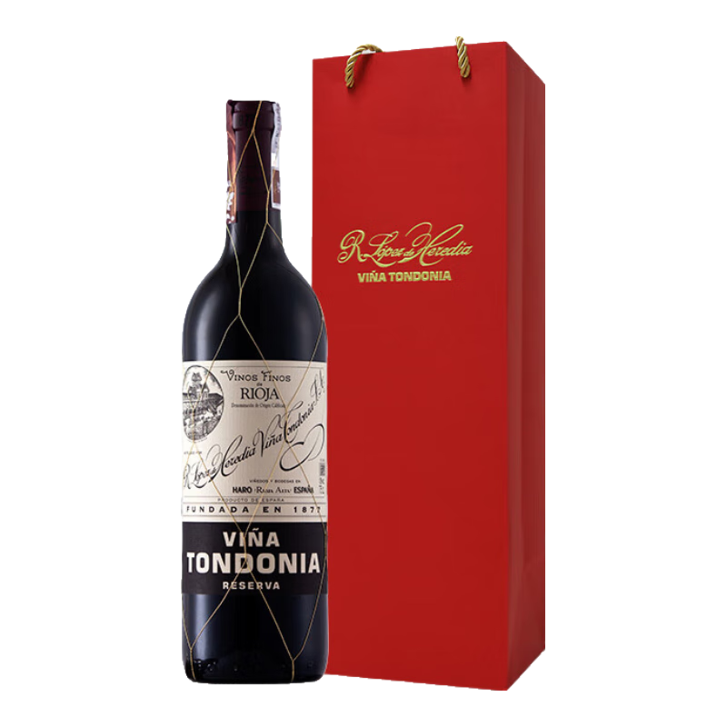 洛佩斯埃雷蒂亚酒庄（R. Lopez de Heredia Vina Tondonia）rioja西班牙里奥哈唐园土豆泥珍藏干红葡萄酒 节日送礼  Tondonia Tinto Reserva 葡萄酒