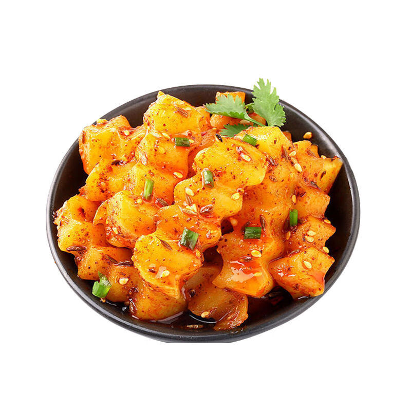 卤门家族狼牙土豆开袋即食解馋卤蔬菜零食风味网红小吃休闲食品独立包装 狼牙土豆烧烤味10包